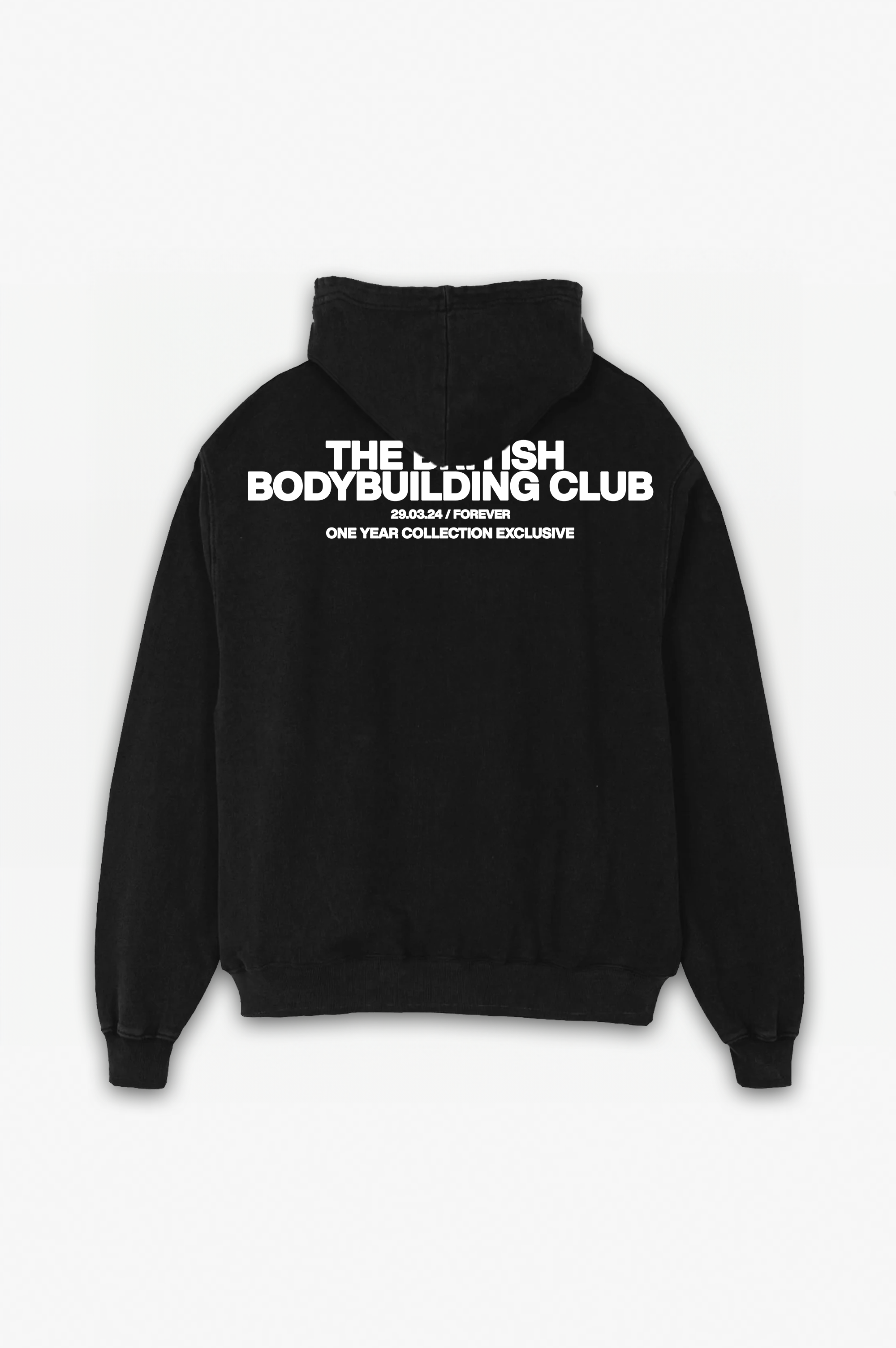 One Year: British Bodybuilding Club Hoodie Black