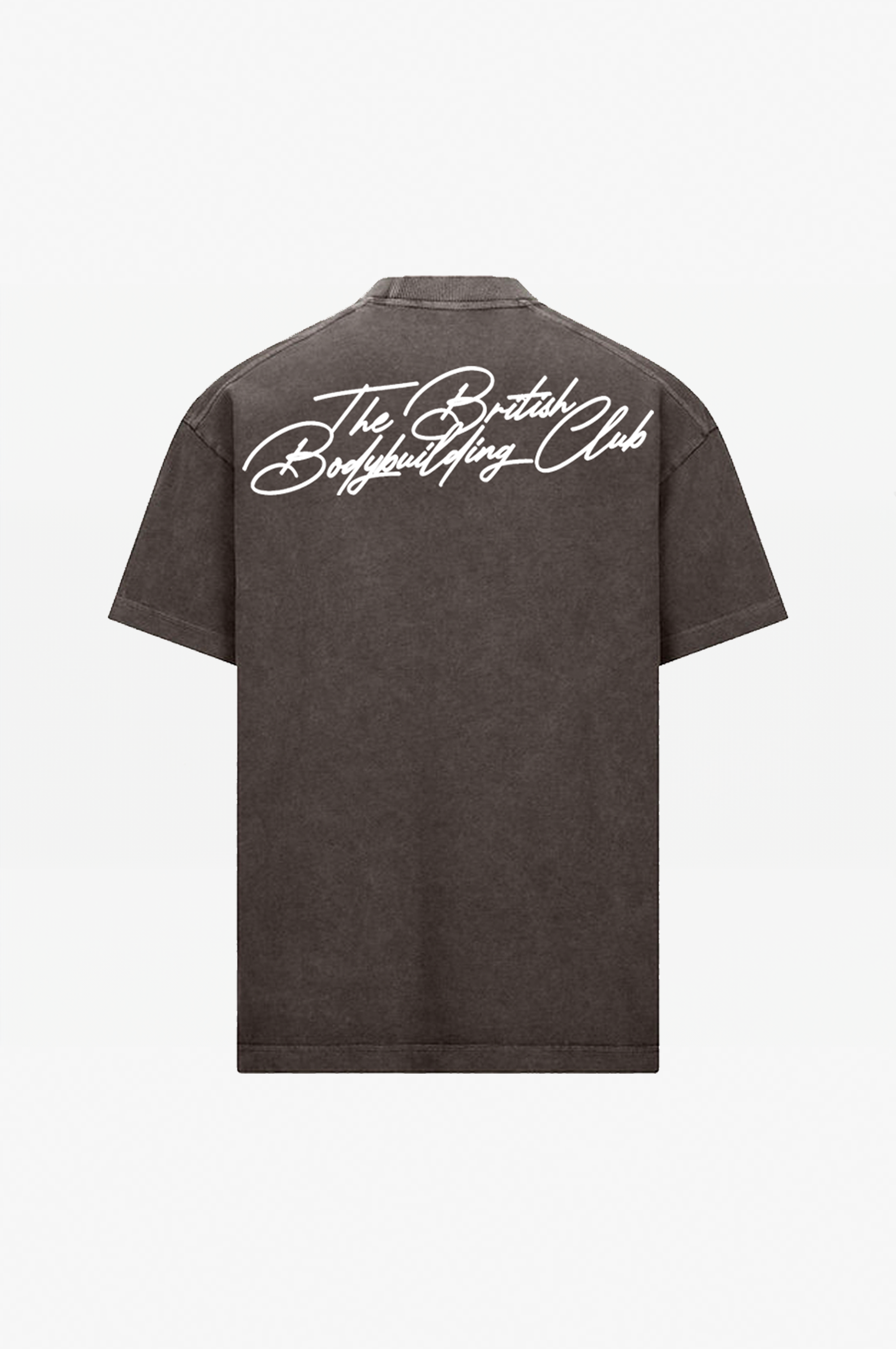 The British Bodybuilding Club V2 T-Shirt Washed Grey Script