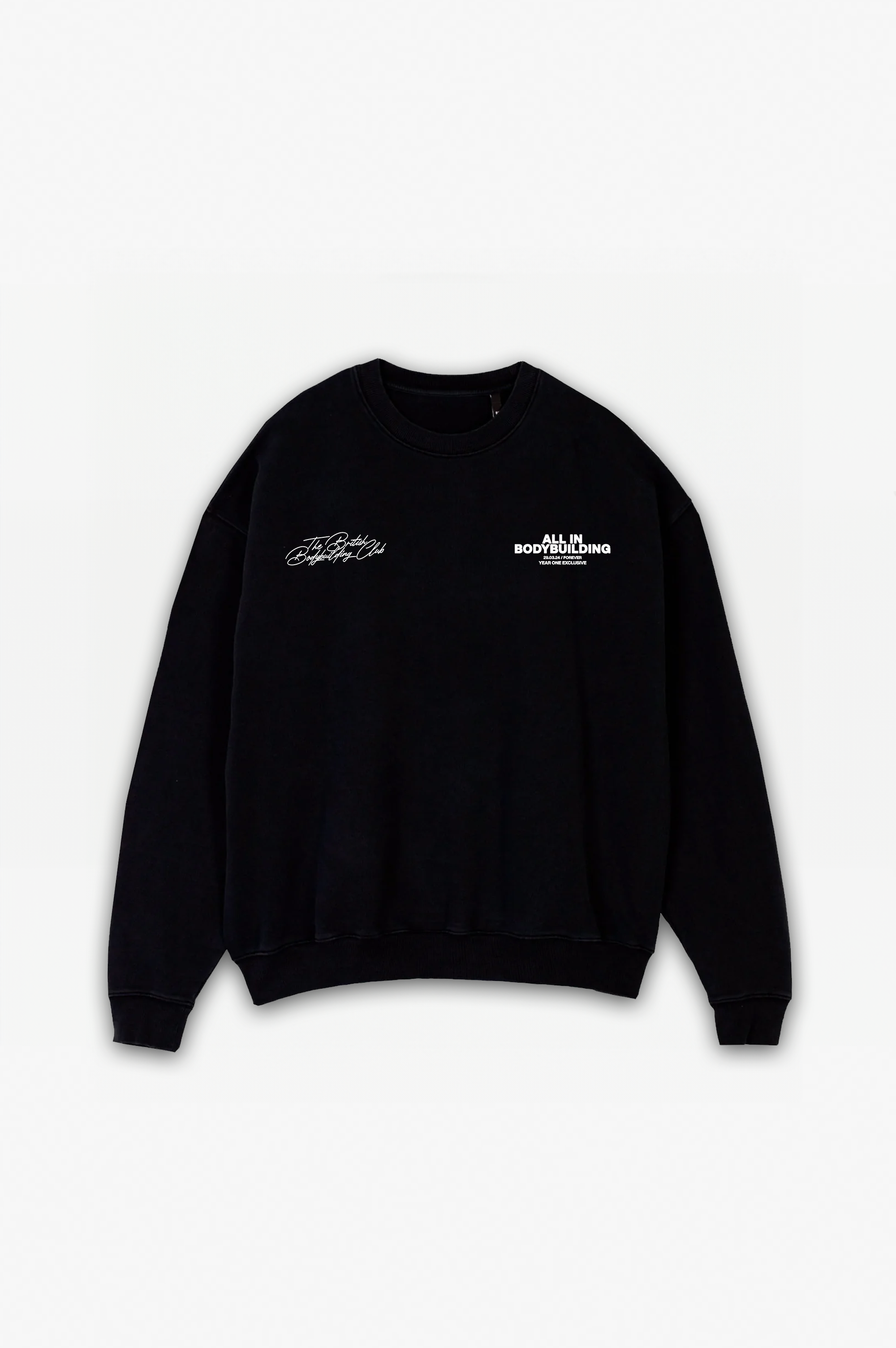 One Year: British Bodybuilding Club Sweatshirt Black