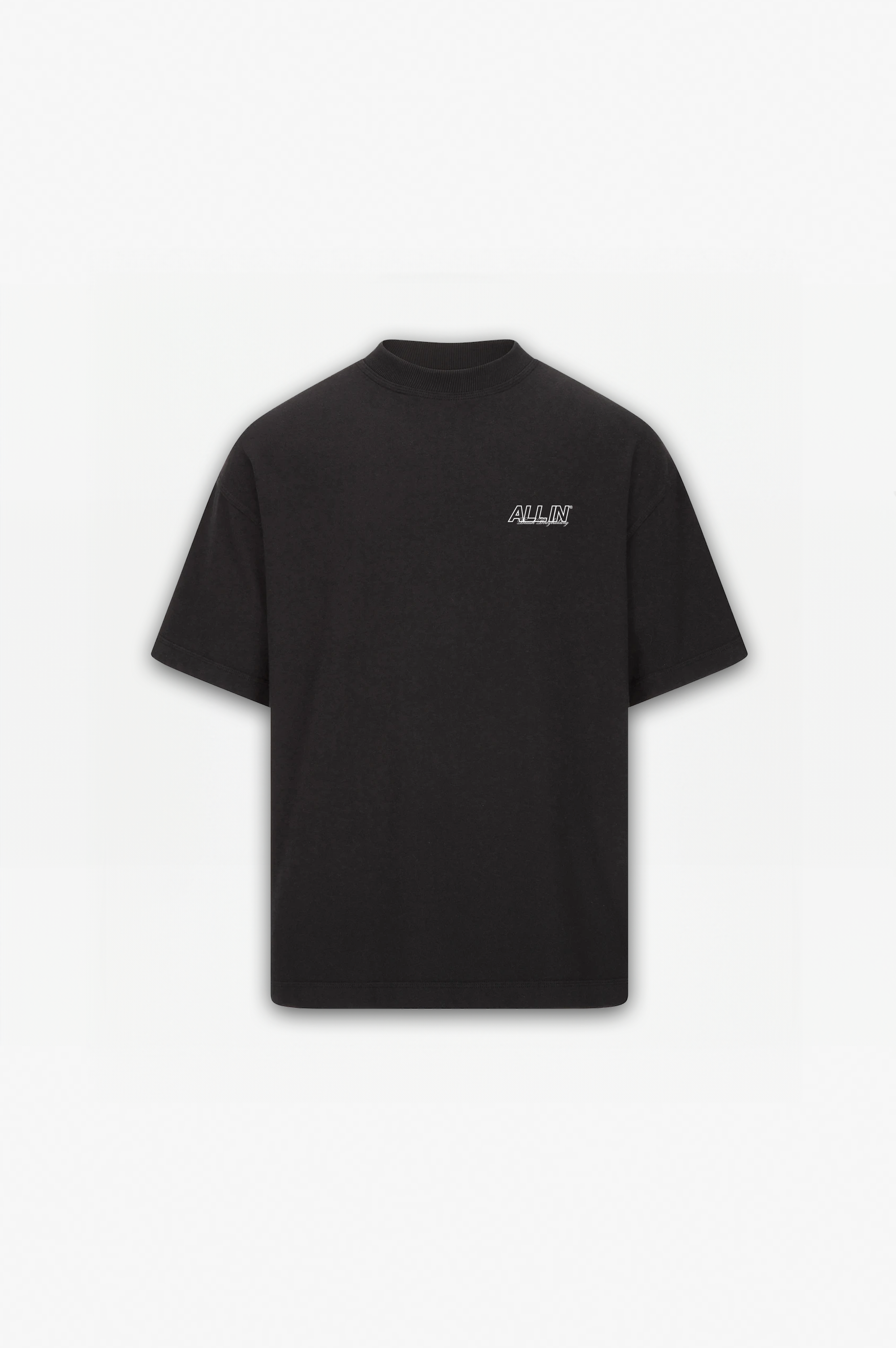 On The Rise Jet Black T-Shirt