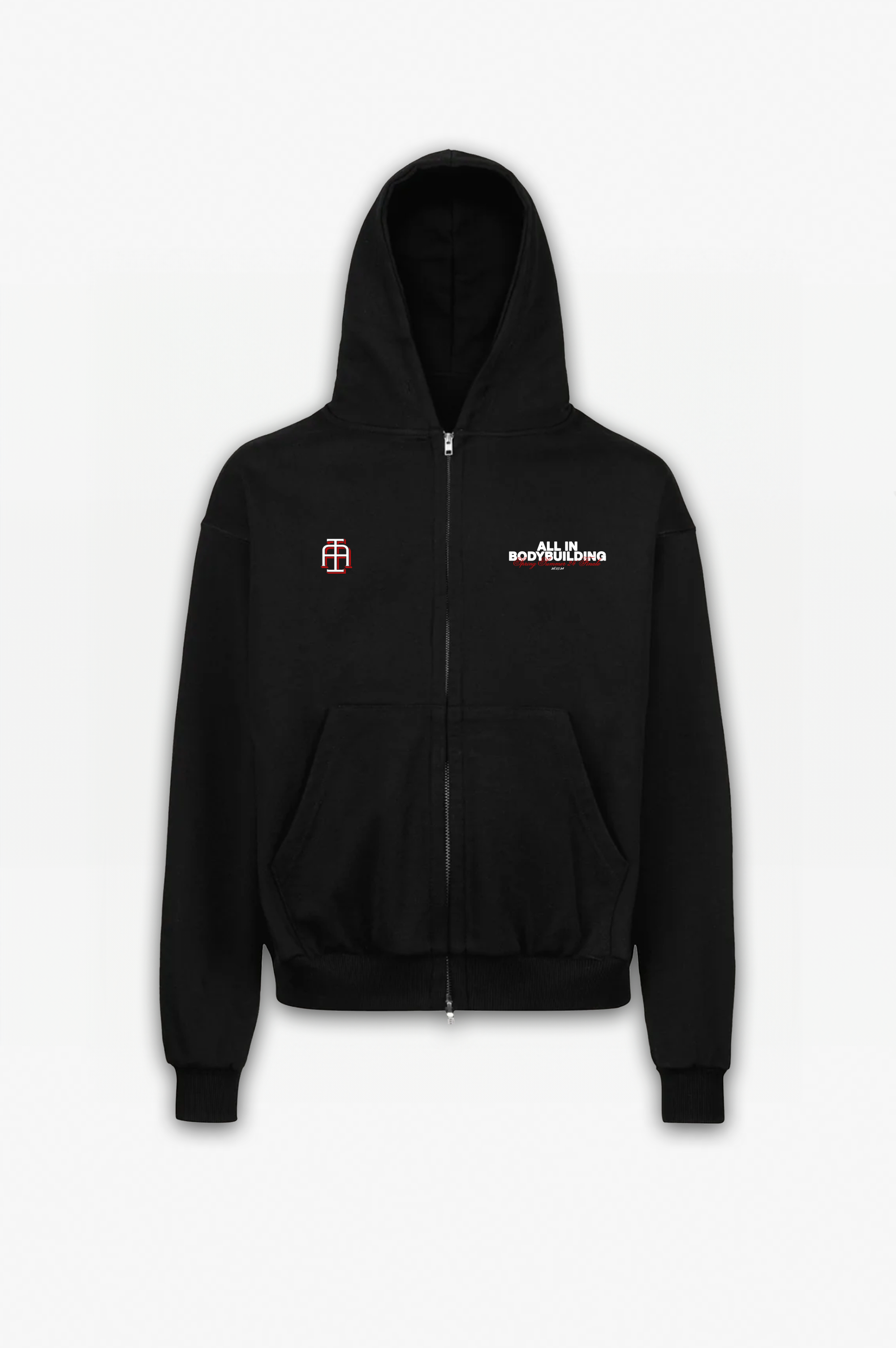 British Bodybuilding Club Zip Hoodie Black