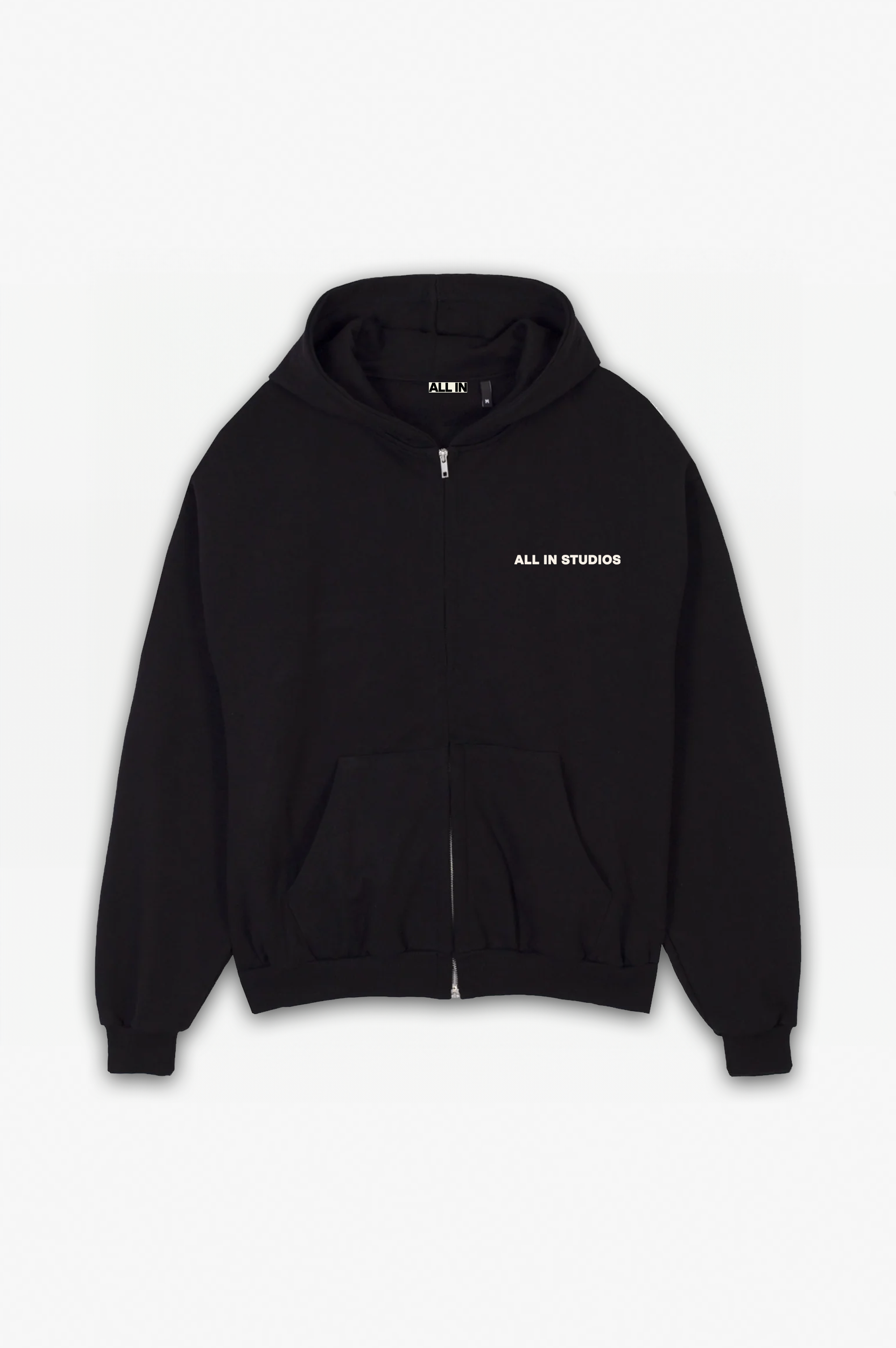 All In Studios Zip Hoodie Black