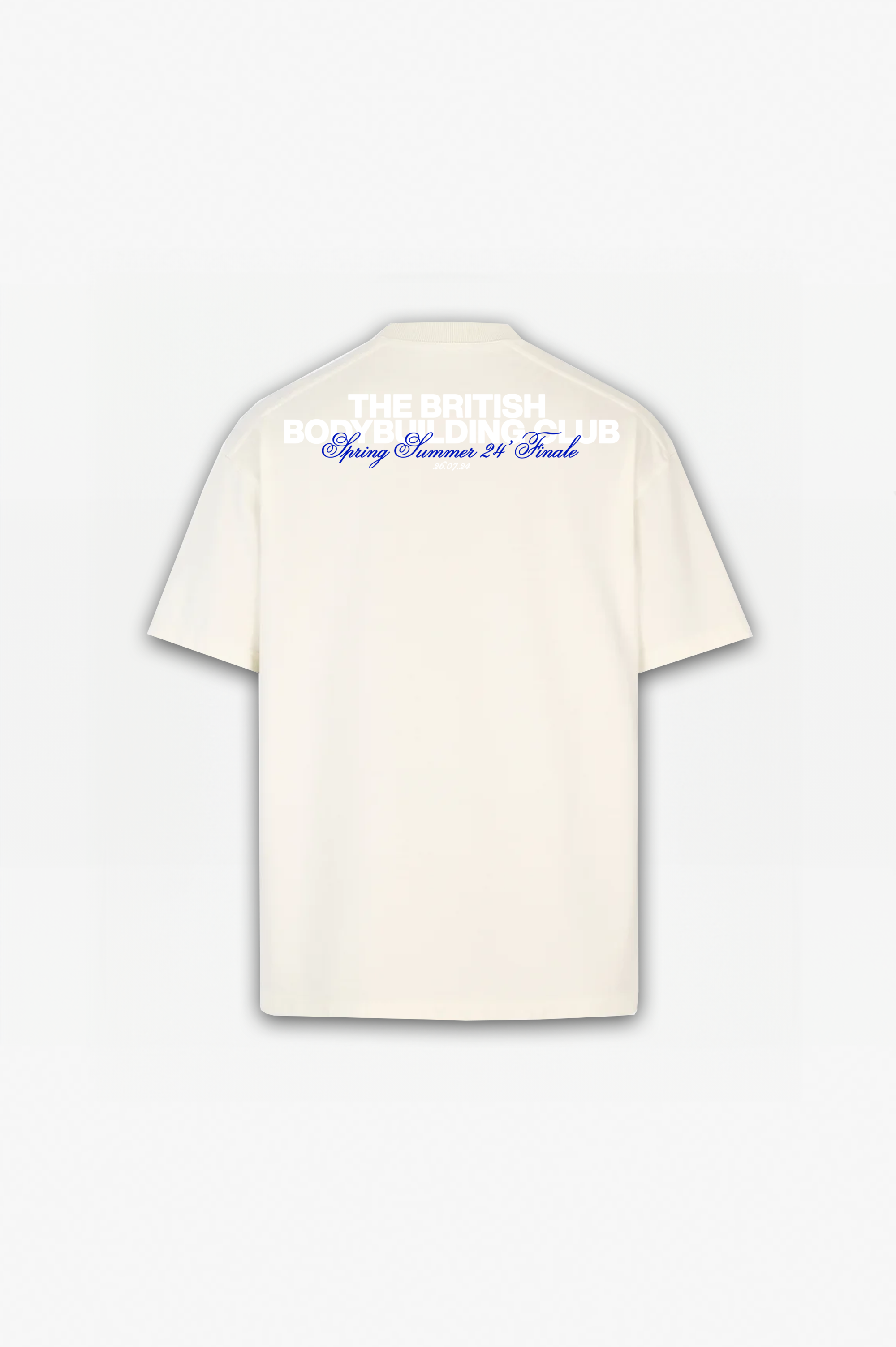 British Bodybuilding Club Tee Off White / Blue