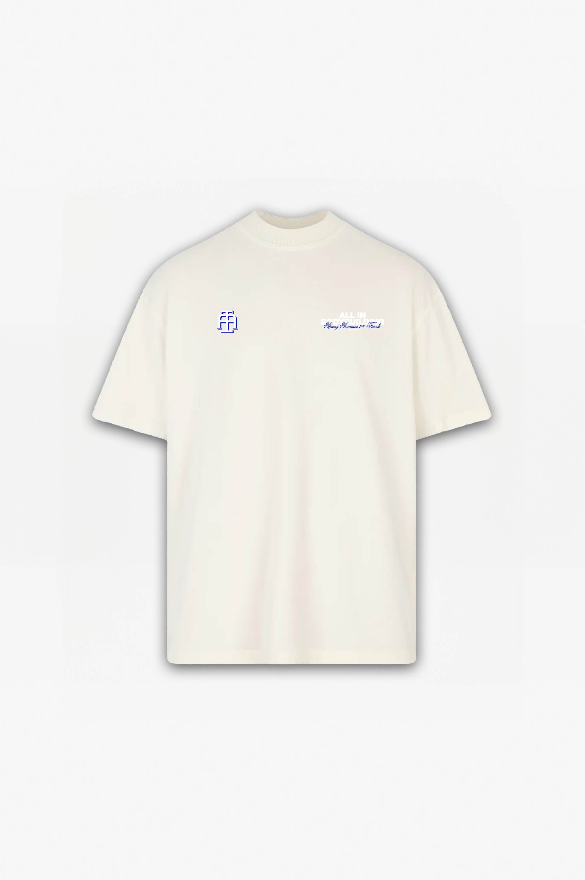 British Bodybuilding Club Tee Off White / Blue