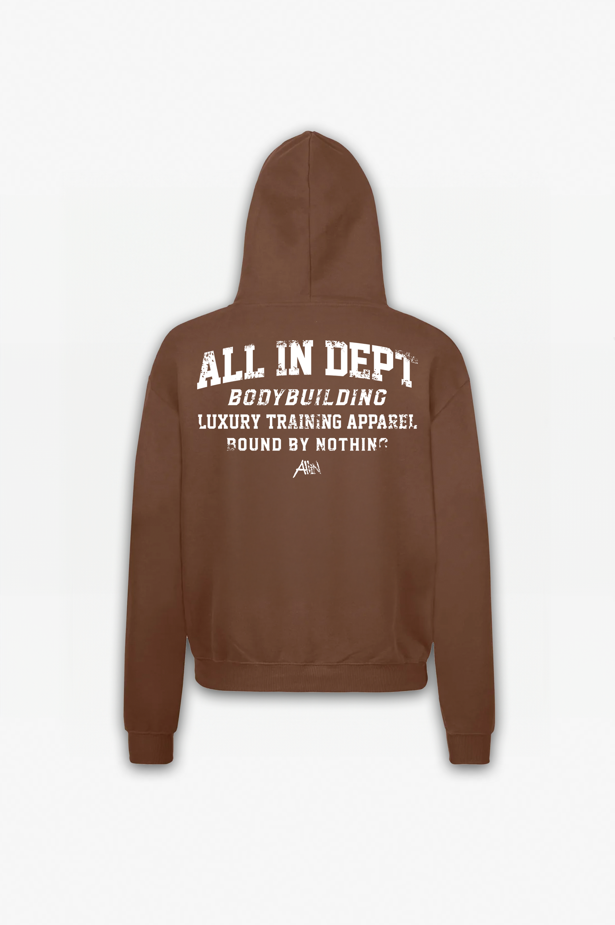 All In Dept Pullover Hoodie Brown