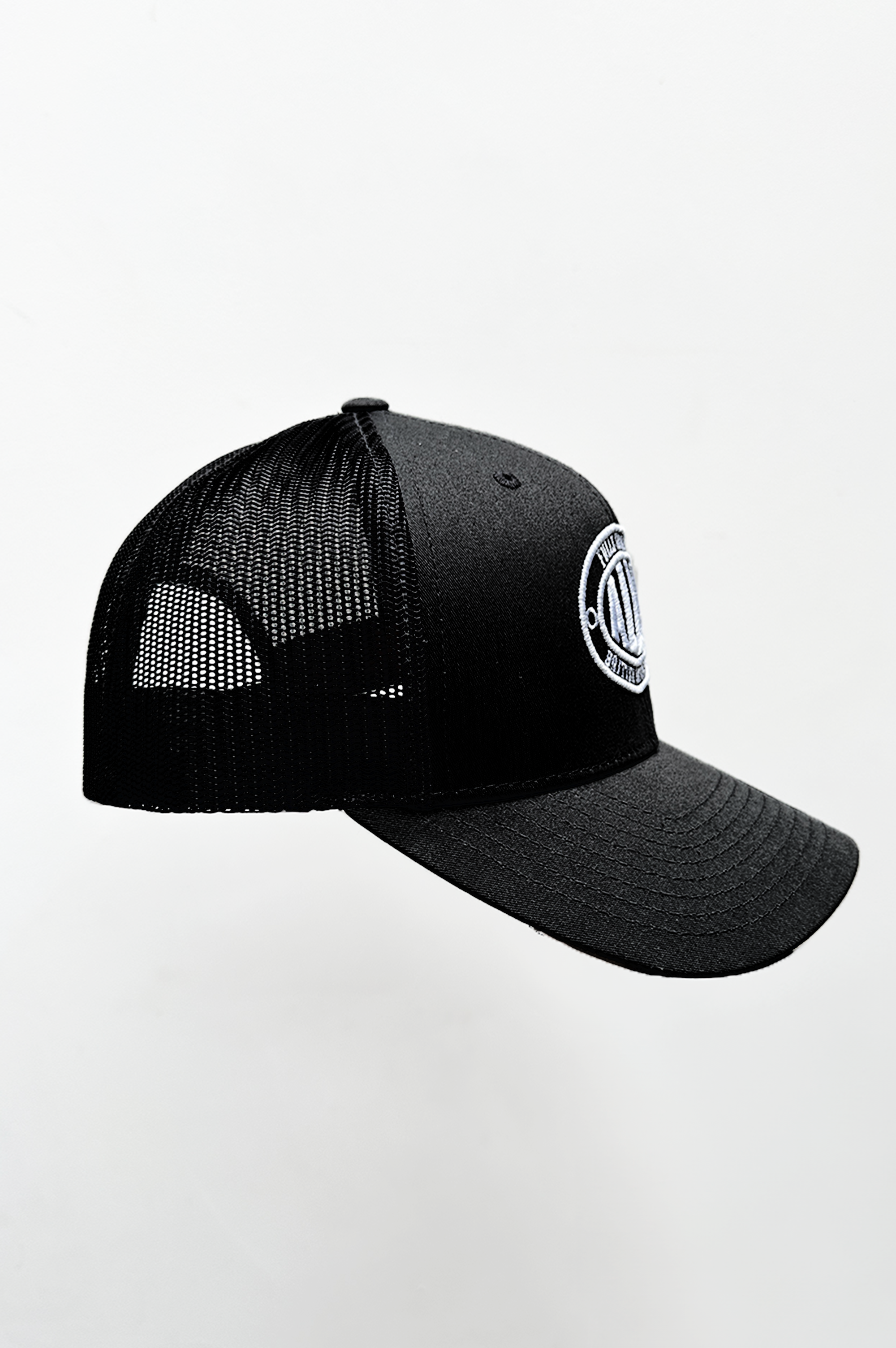 All In Embroidered Trucker Hat Black