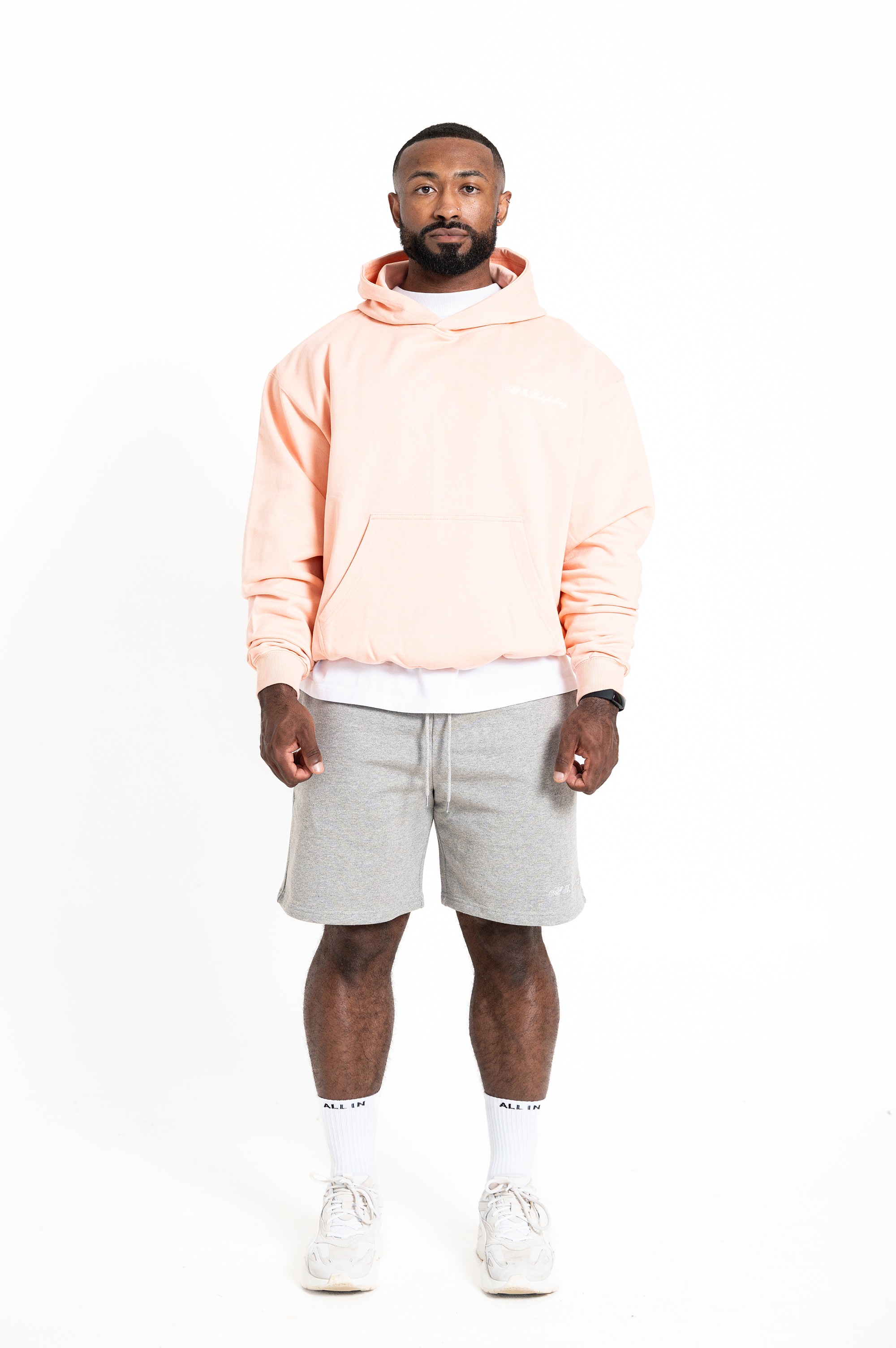 All In Essentials Pullover Hoodie Powder Pink