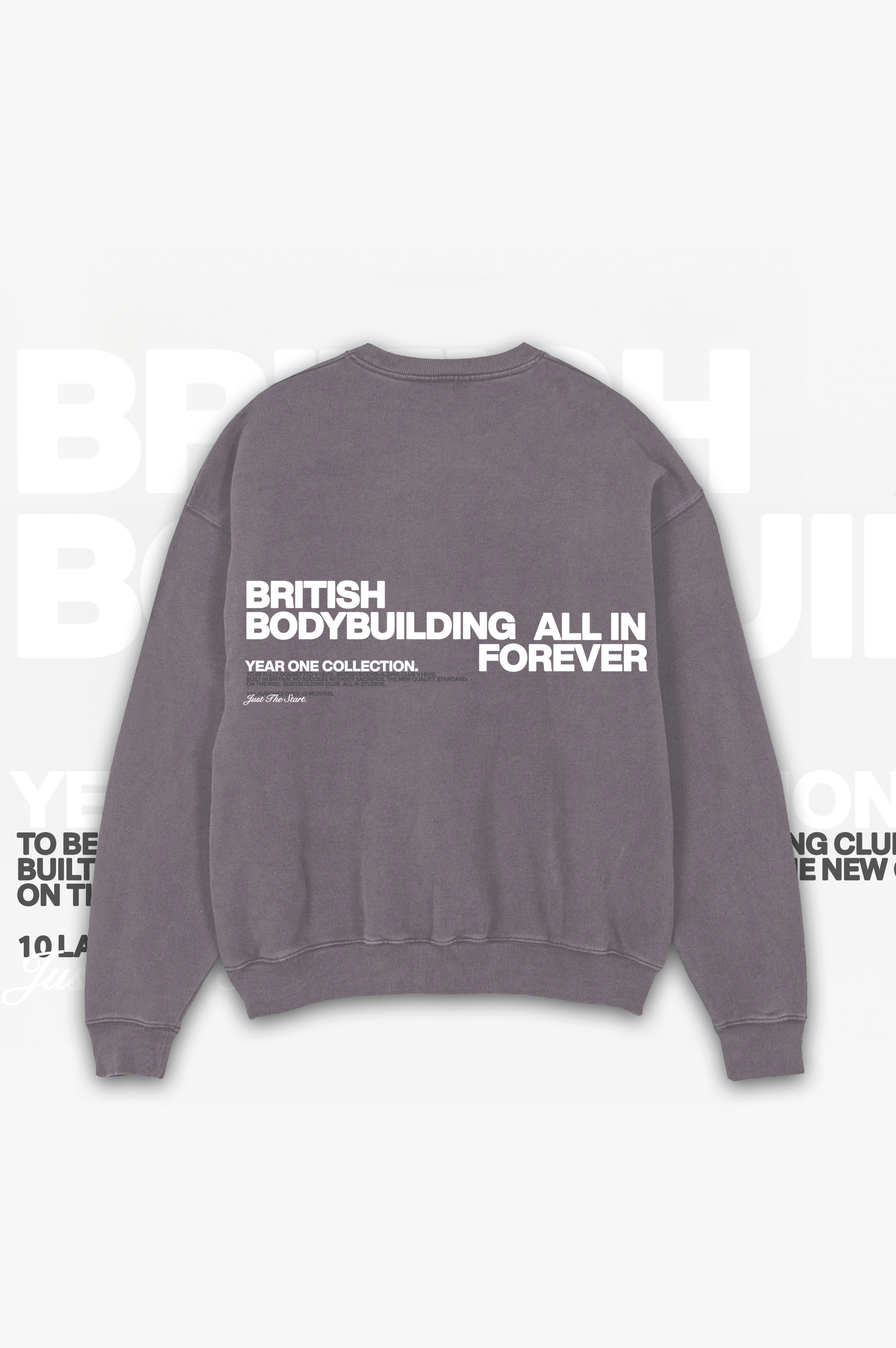 All In Forever: Pigment Dyed Grey Sweatshirt