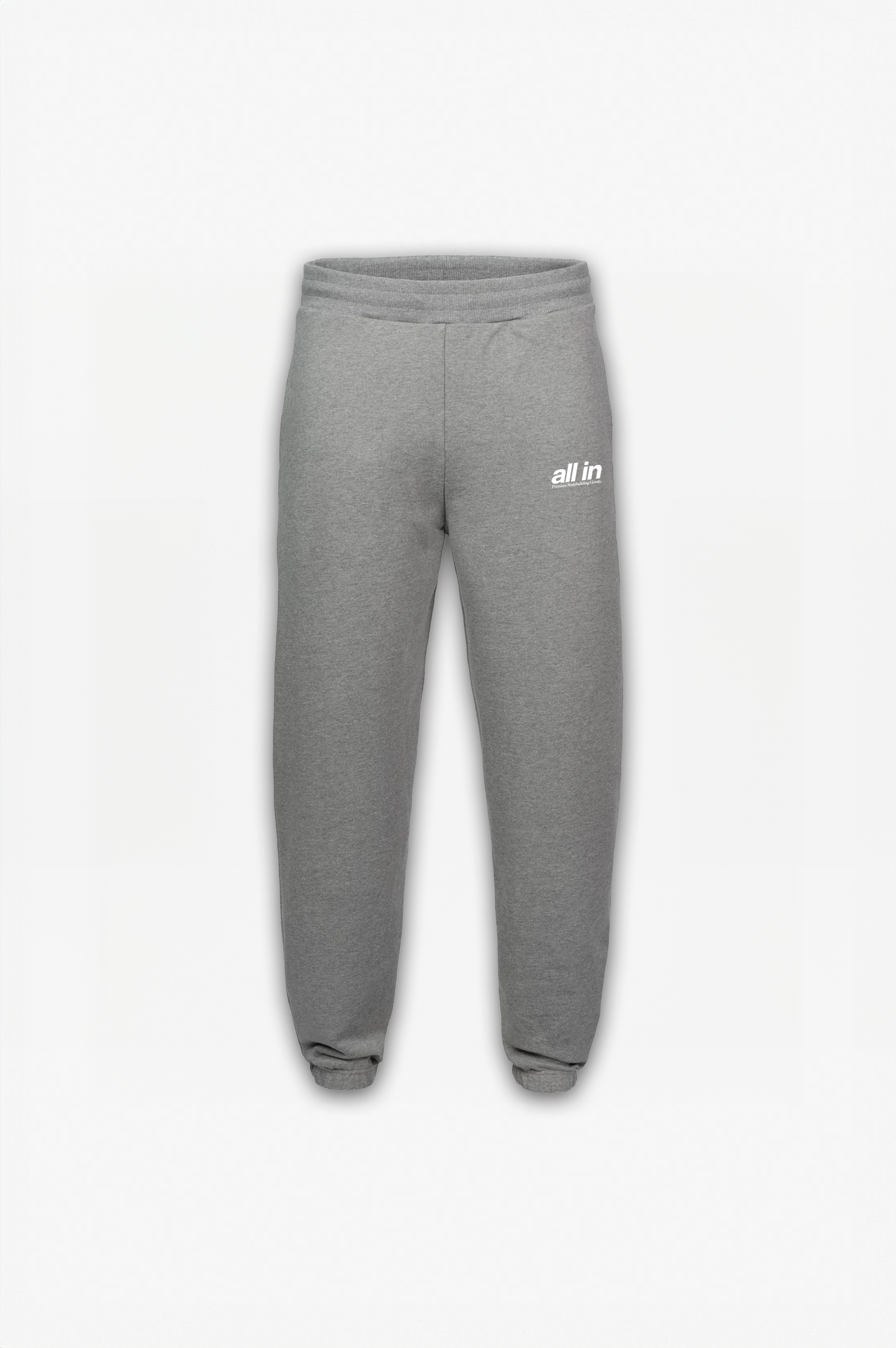 Premium Bodybuilding Goods Cuffed Jogger Grey Marl