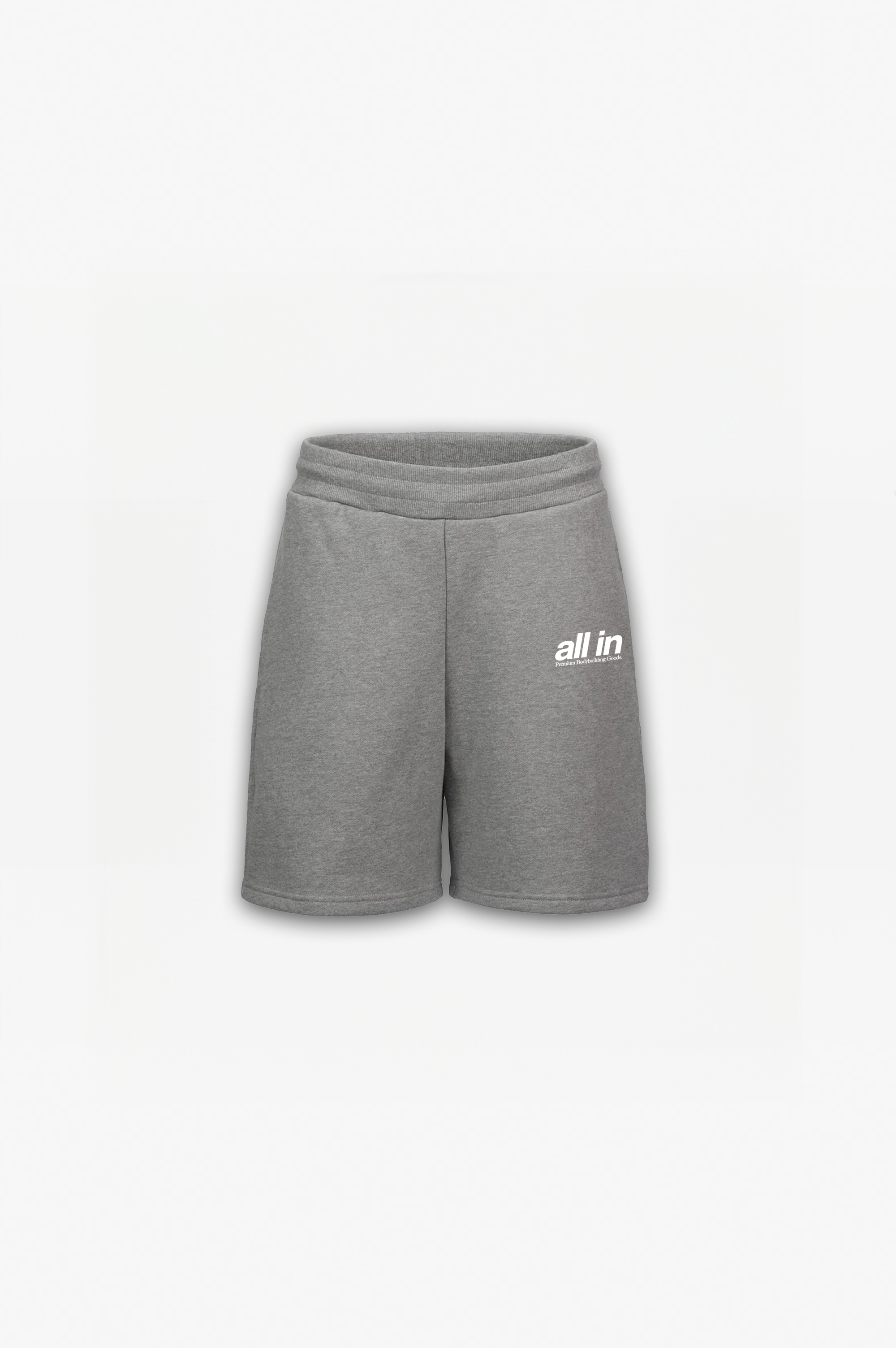 Premium Bodybuilding Goods Jersey Short Grey Marl