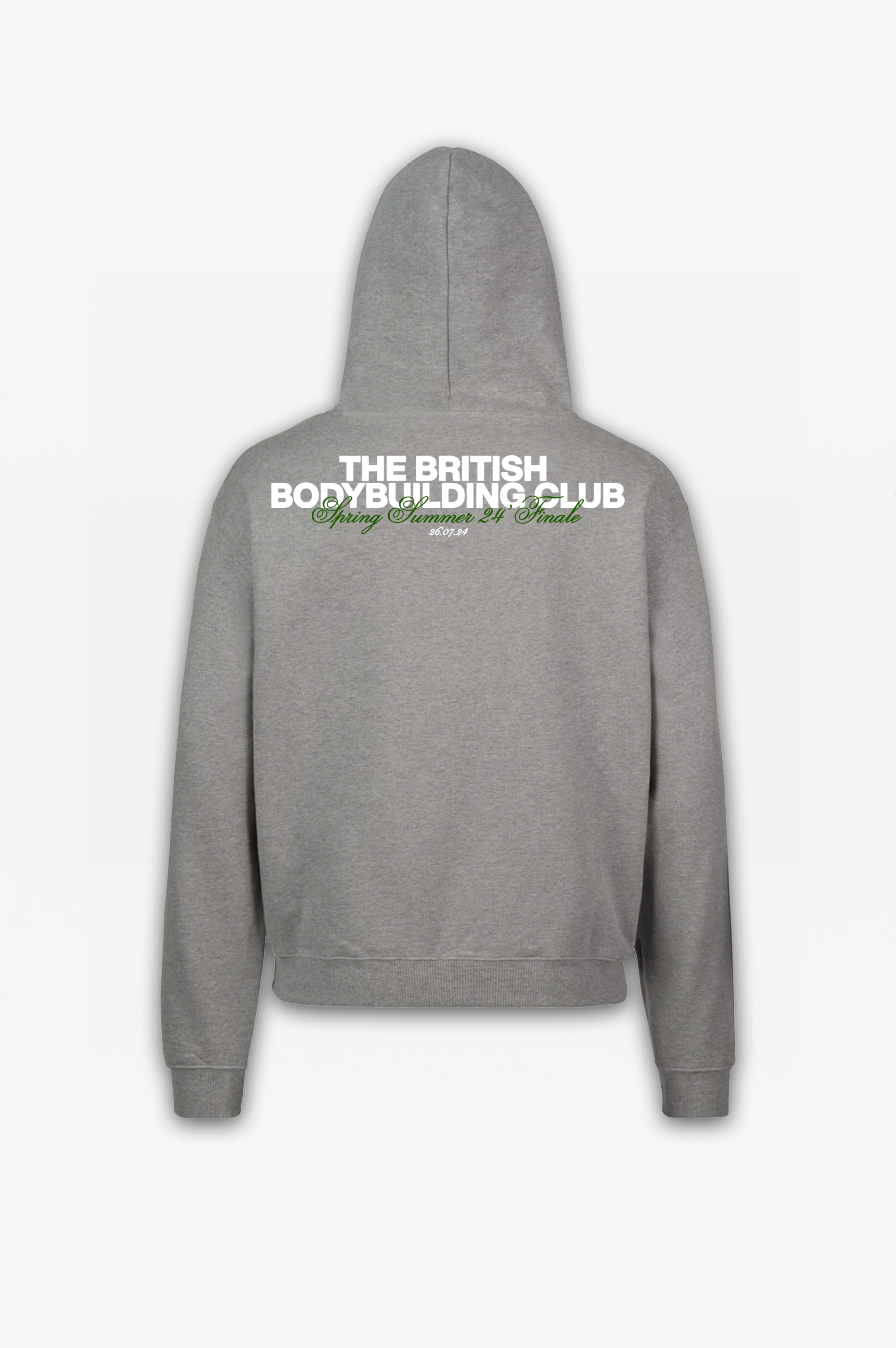 British Bodybuilding Club Pullover Hoodie Grey Marl