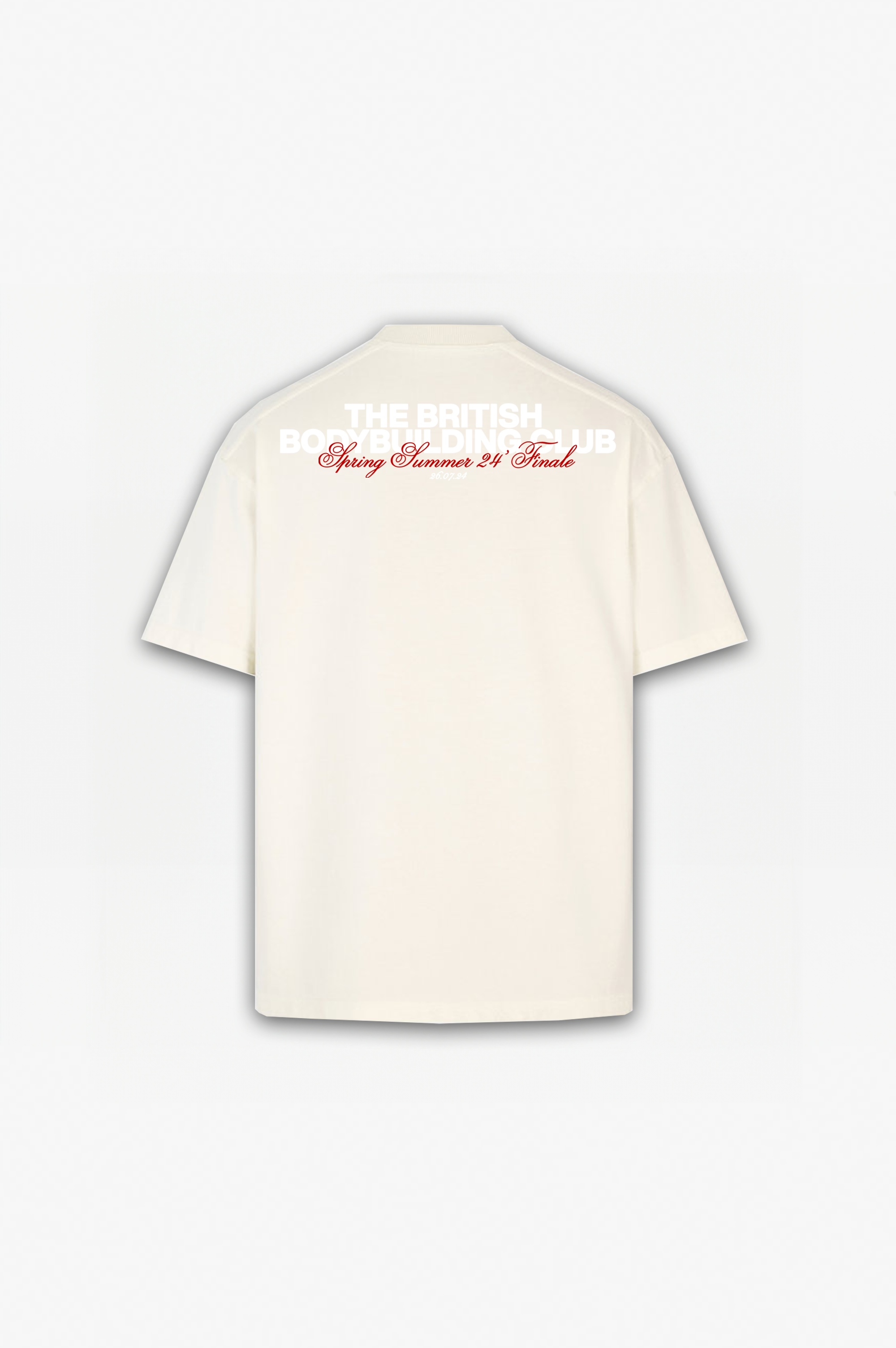 British Bodybuilding Club Tee Off White / Red