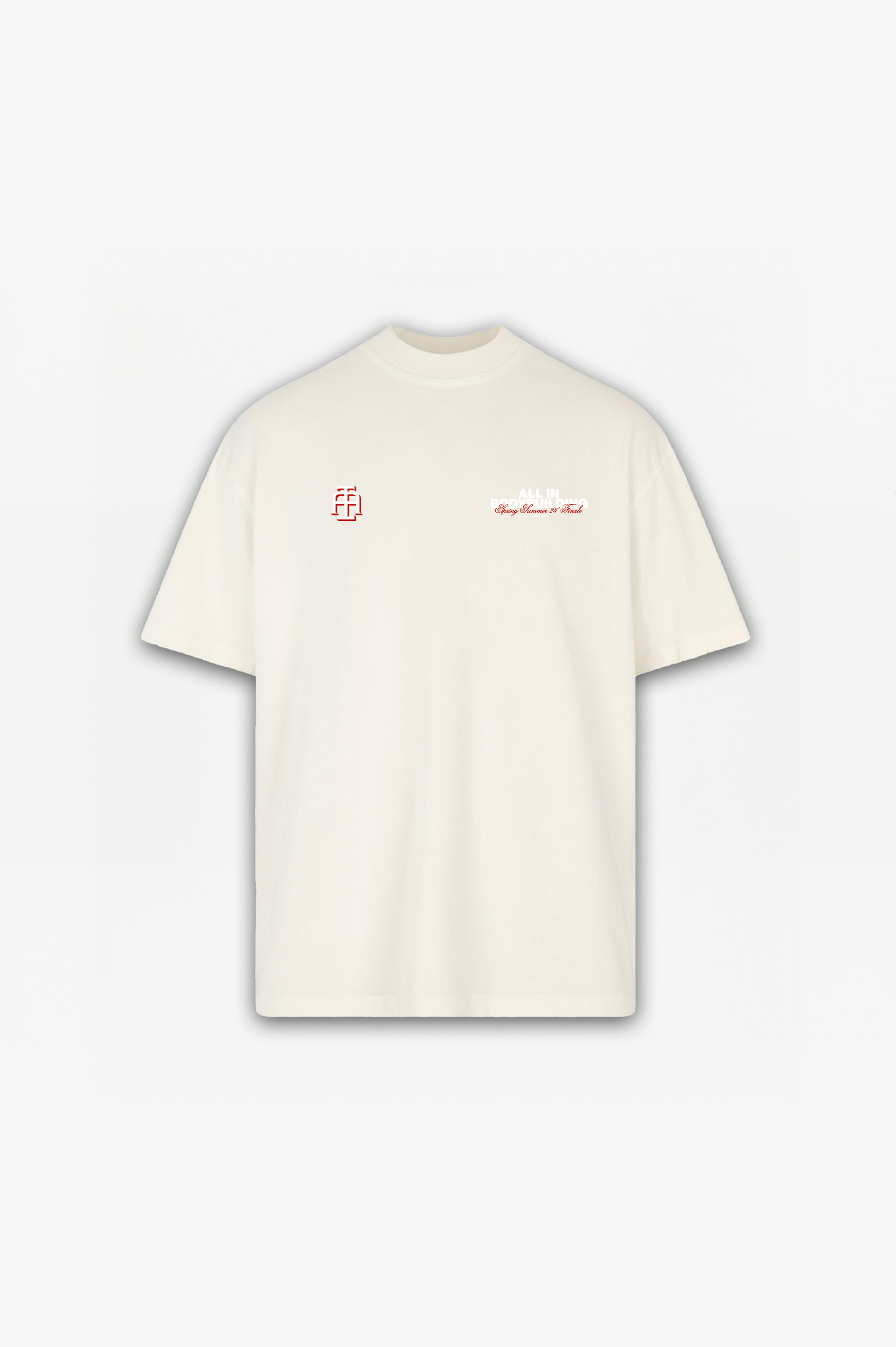 British Bodybuilding Club Tee Off White / Red