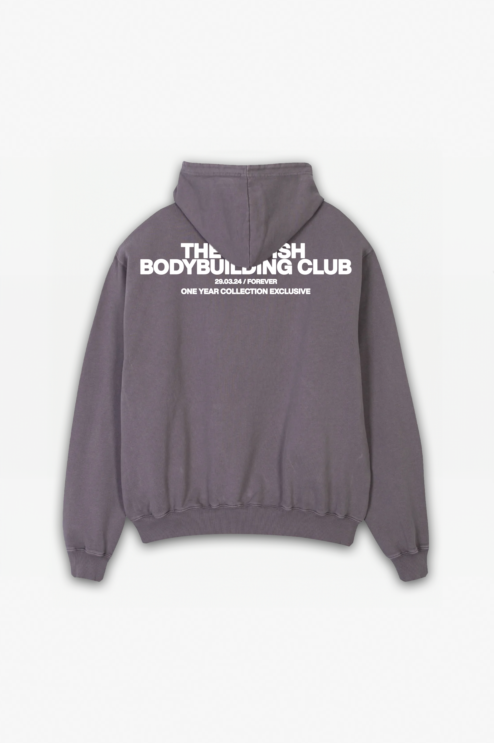 One Year: British Bodybuilding Club Hoodie Pigment Grey