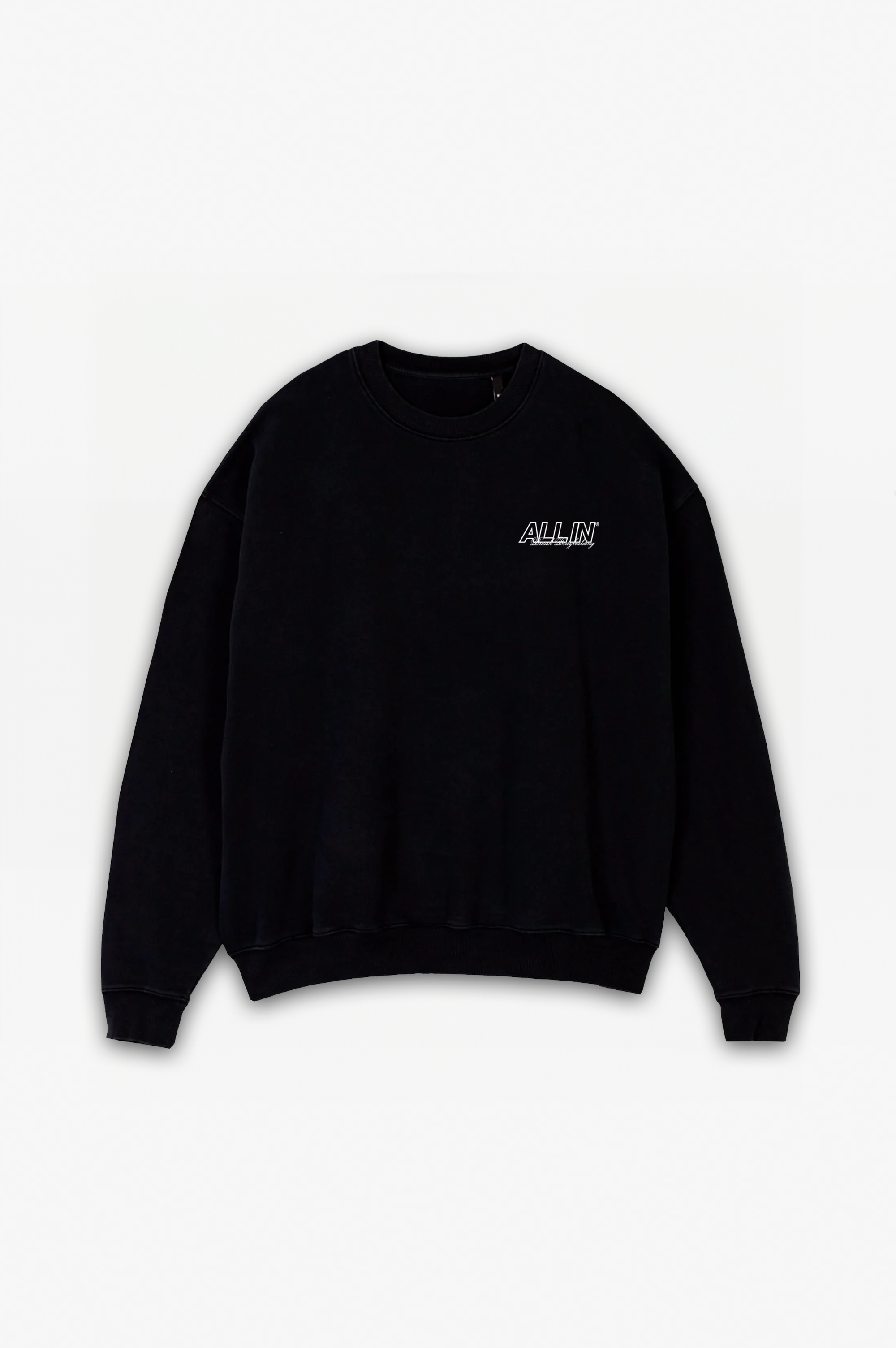 On The Rise Jet Black Sweatshirt