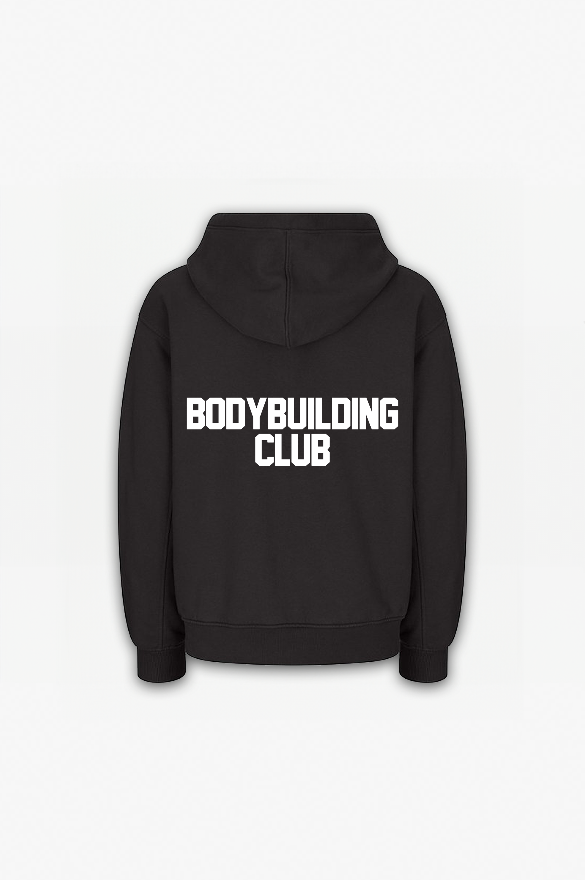 Premium Bodybuilding Club Zip Hoodie Black