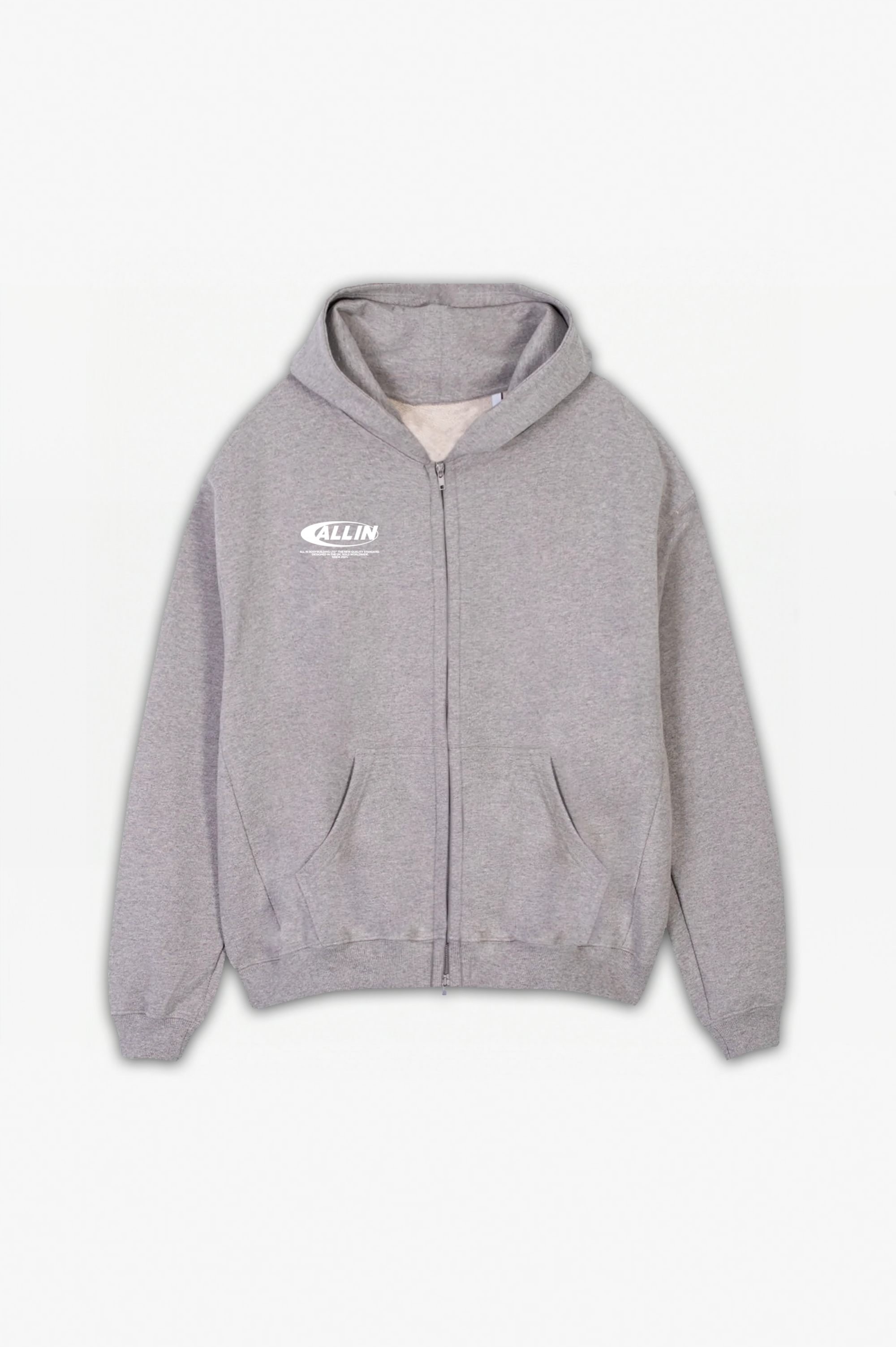 The New Quality Standard Zip Hoodie Grey