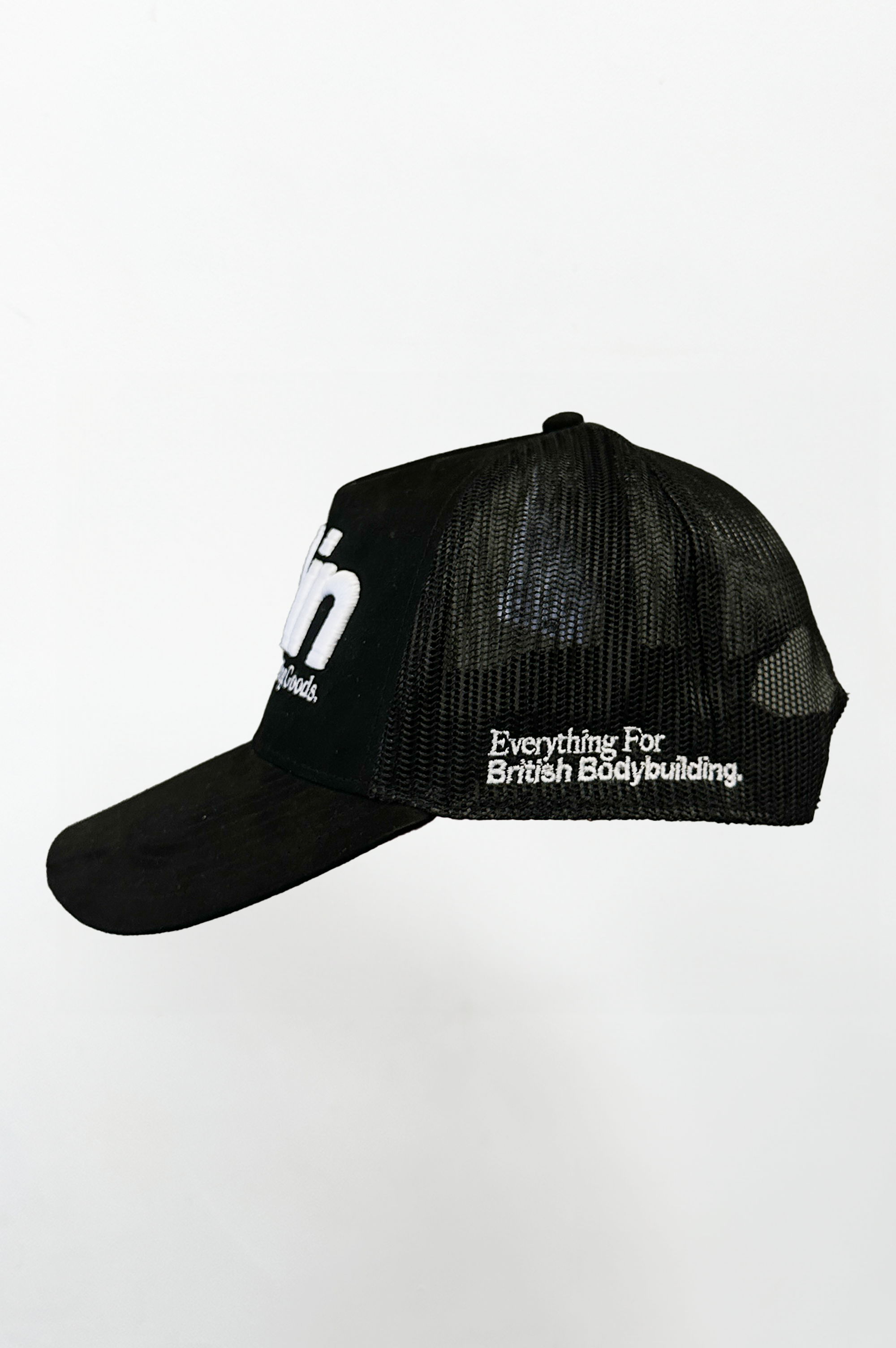 Premium Bodybuilding Goods Trucker Cap Black